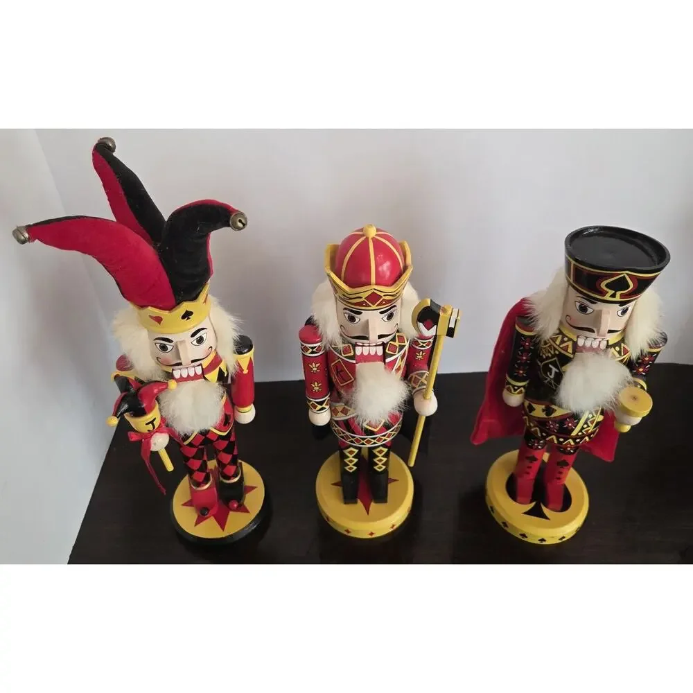 Michael Wolfe Nutcracker Village Playing Card Set Jack Jester King Diamonds 3pc